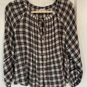 Lucky Brand Ladies Plaid Shirt SMALL